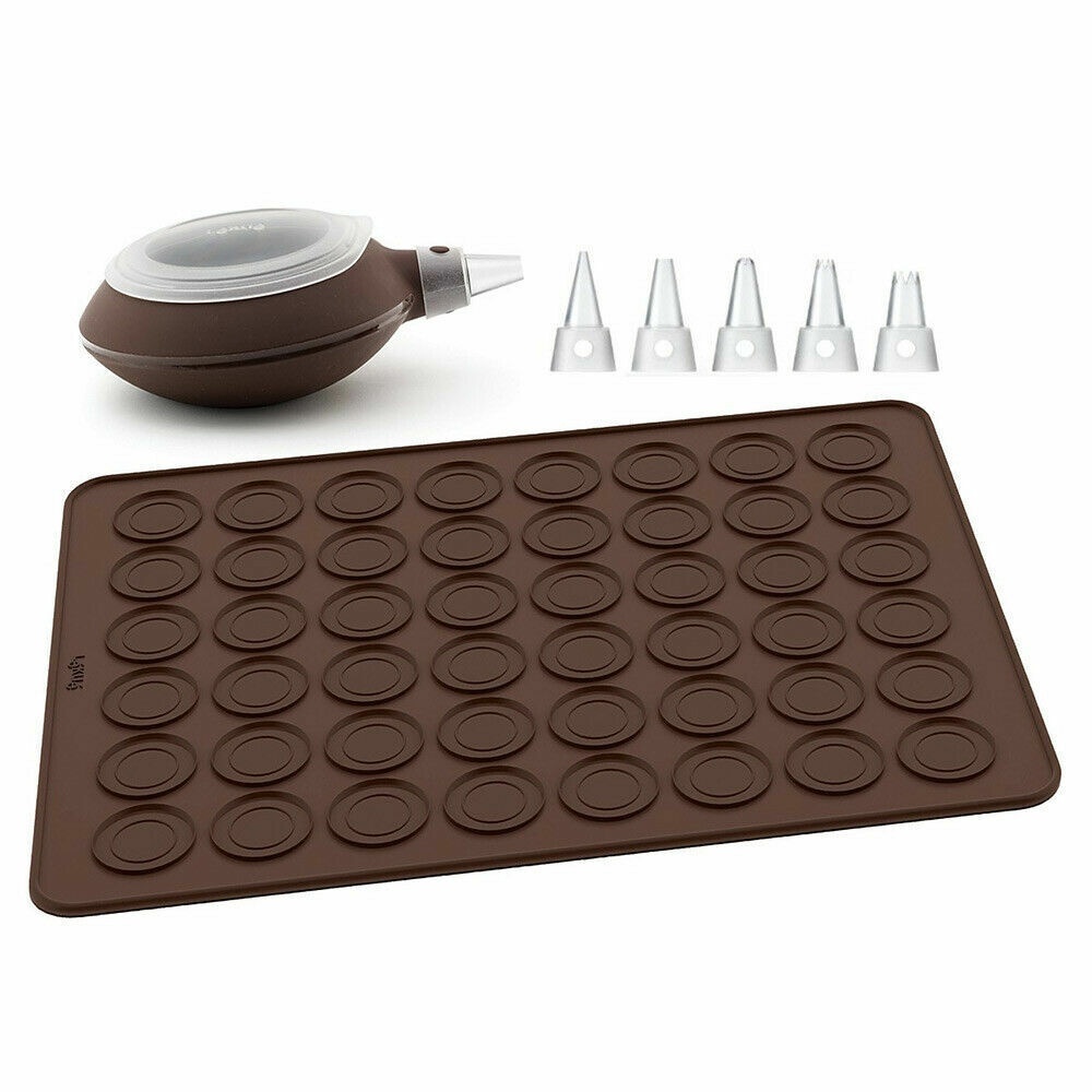 Macaron Kit Decorating Pen Piping Silicone Baking Sheet Mat Lekue Maker NEW